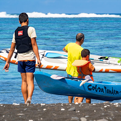 Kayak and paddle rental in Tahiti